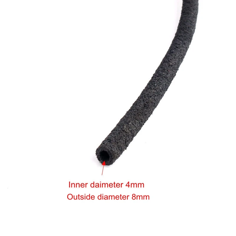 

Черный перфорированный резиновый шланг 5 м 8/16 мм