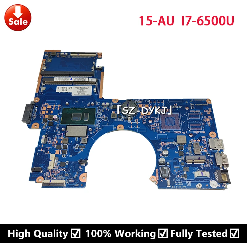 Материнская плата для ноутбука HP Pavilion 15-AU с процессором SR2EZ i7-6500U 856223-601 856223-501 859953-601