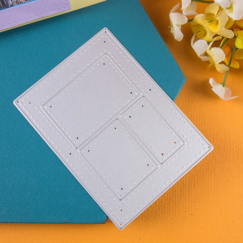 

3 Type Album Frame Metal Cutting Dies Decor Scrapbooking Steel Craft Die Cut Embossing Paper Cards Photo Stencils Dies 2020 New