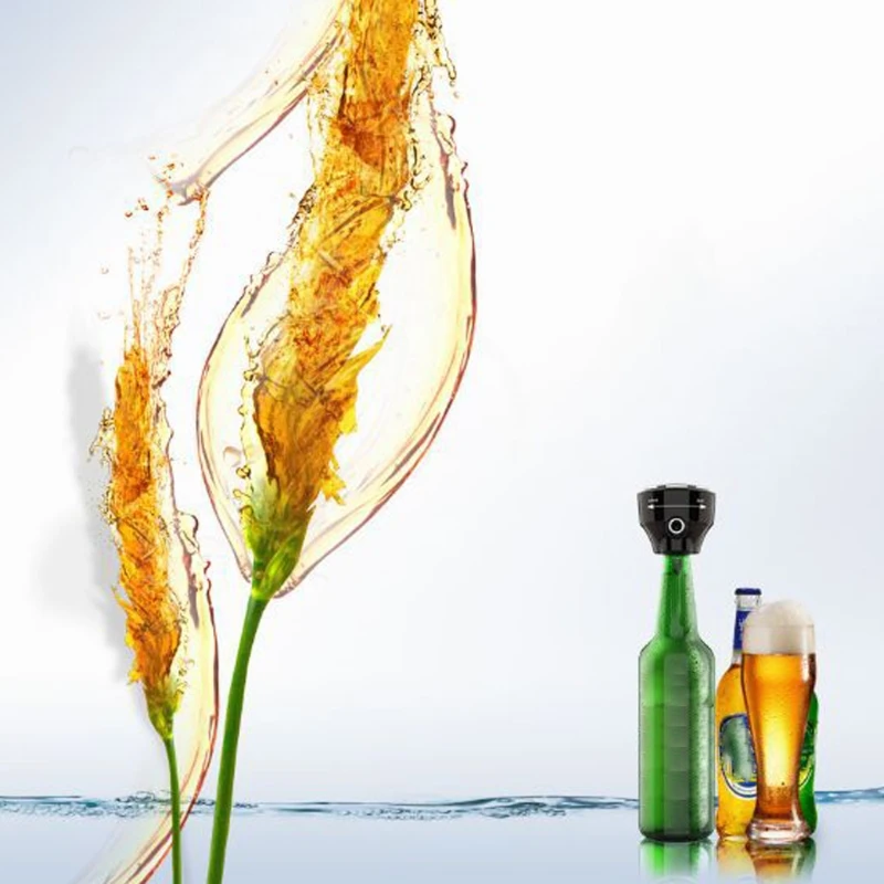 

Portable Beer Foamer Dispenser Wine Decanter Foam Maker Bubbler Battery Powered Beer Server