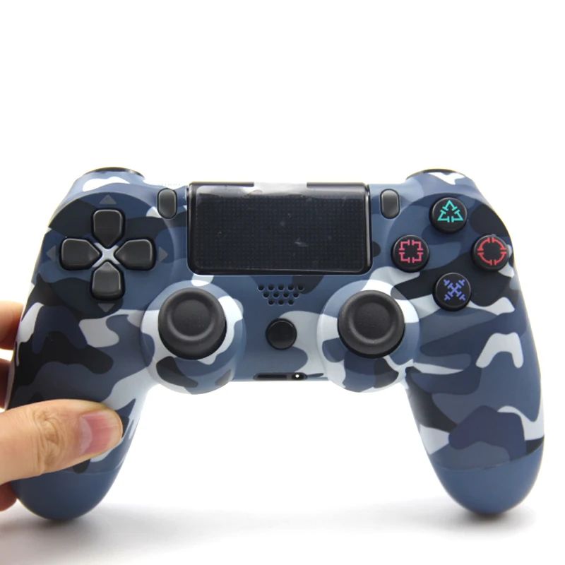 Blue Camoflage Для беспроводного геймпада контроллер для Playstation Dualshock PS4 4 Bluetooth джойстик геймпады для PS4/PS4 Pro Silm PS3 PC Игры - Цвет: Blue Camoflage