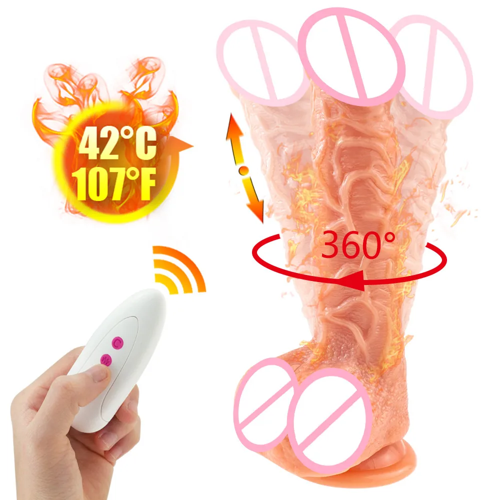 Беспроводной Телескопический Отопление большой фаллоимитатор вибратор