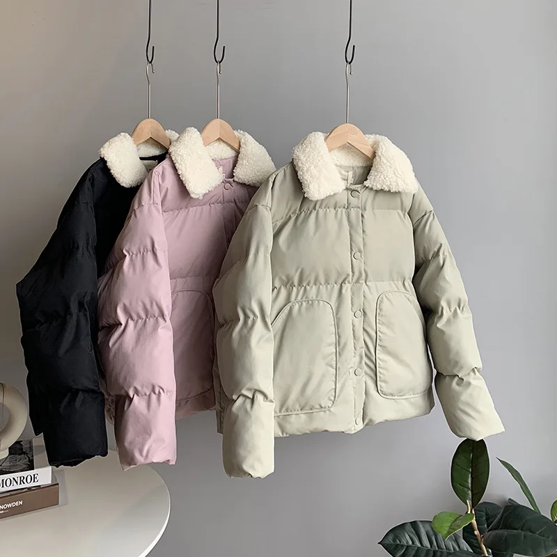 

Женское хлопковое зимнее пальто, толстое свободное стильное пальто с длинным рукавом, зимняя куртка, Casaco Feminino, топы, уличная одежда, 2020