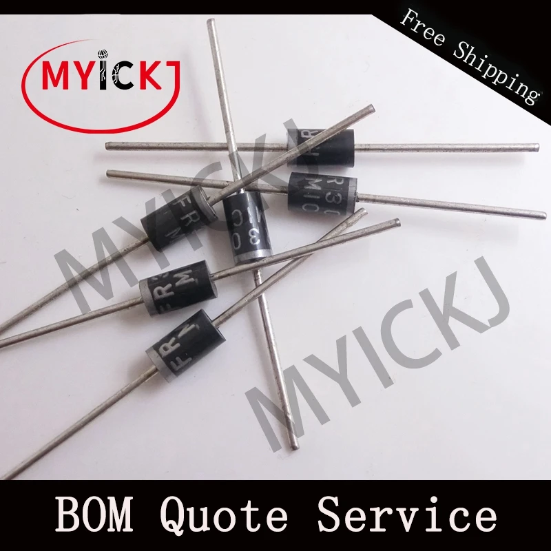 20 шт. FR307 выпрямитель диода с быстрым восстановлением микросхема|Светодиодные