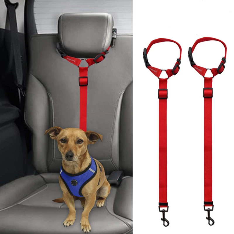 

Pet Products Universal Practical Cat Safety Adjustable Car Seat Belt Harness Leash Puppy Seatbelt Multi-function Lead for Dogs