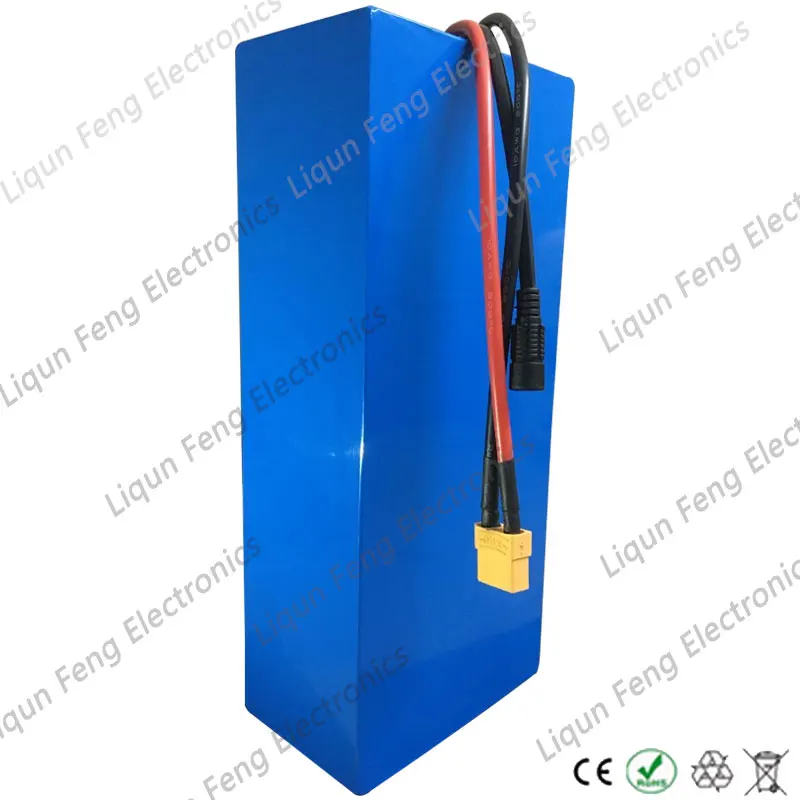 1000W 48V 20AH Электрический велосипед Батарея 48V 20AH, фара для электровелосипеда в Батарея 48V комплект литий-ионный батарей, украшенные узором 50A BMS и 54,6 V 5A зарядное устройство