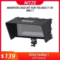 nitze monitor cage kit for tvlogic f 7h mk2 7 with hdmi cable clampsunhood n58 j shoulder strapmonitor holder mount