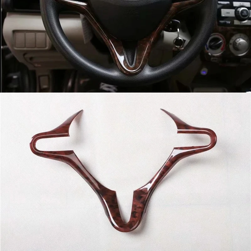 Для Honda City 2008-2012 1 шт. деревянный АБС-пластик автомобильный интерьер чехол на руль