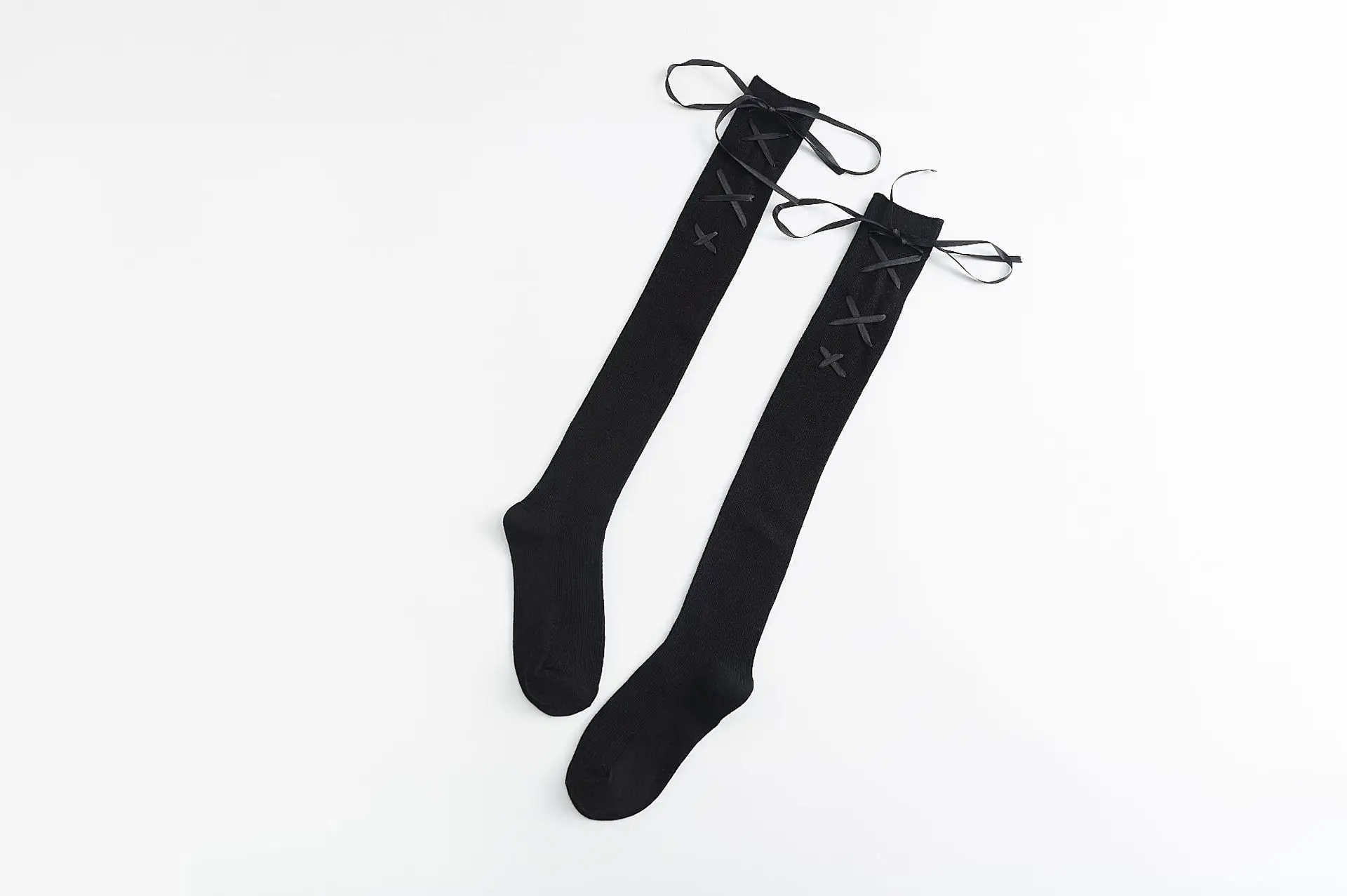 

Custom Women Knee High Socks Girls Personalized DIY Design Lace-up Stockings Manufacture Wholesale Socks Drop Shipping Supplier