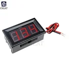 0,56 дюймовый мини красный светодиодный дисплей панель Измеритель Напряжения вольтметр защита от обратной полярности 3 трубки светодиодный цифровой тестер постоянного тока 4,5-30 в