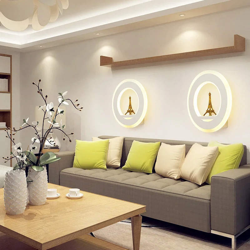 19 Вт современный декоративный светодиодный настенный светильник в виде башни