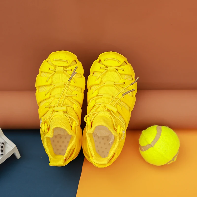 Весенне-осенняя легкая обувь для мальчиков детская сетчатая на плоской подошве