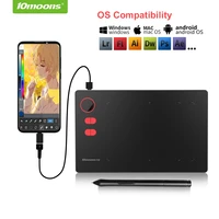 10moons g20 graphic drawing tablet with roller key large active area digital tablet support android phone
