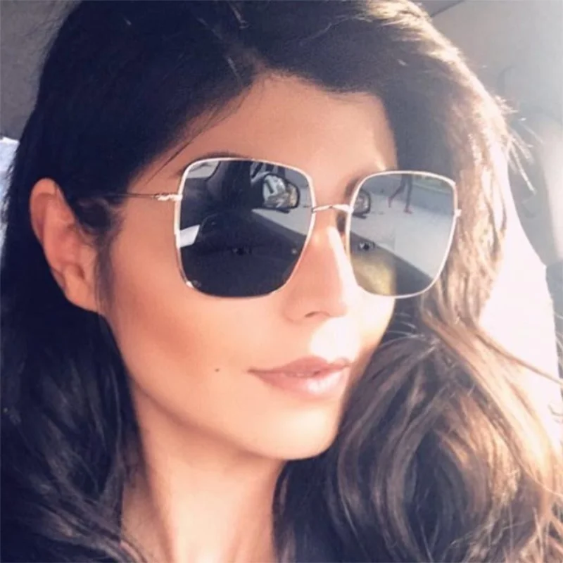 Солнцезащитные очки поляризационные UV400 женские уникальные роскошные оверсайз в