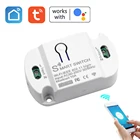 Умные беспроводные переключатели Wi-Fi Tuya, автоматизация дома, дистанционное управление, голосовое управление, совместимы с Google Home и SmartLife