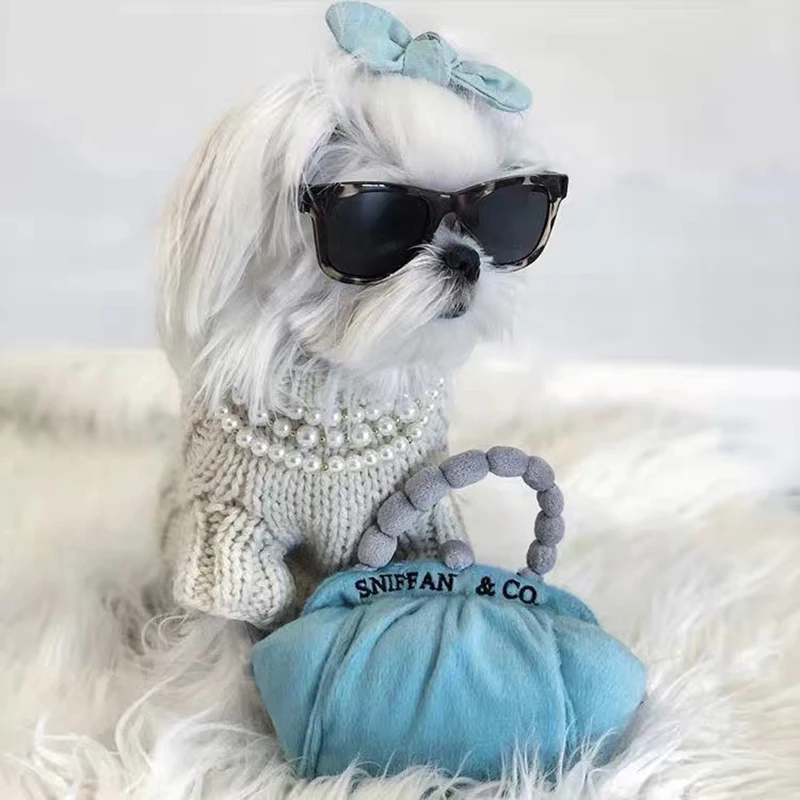 Роскошная игрушка для домашних животных вышивка игрушки собак пульсовые