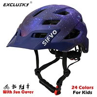 exclusky children kids helmet with visor for skating scooter bicycle cap adjustable casco ciclismo bambini