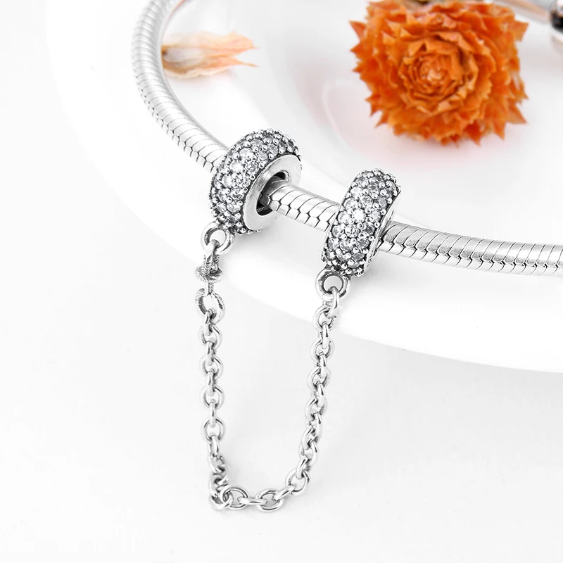 Цепочка из серебра 925 пробы с фианитами 2018 | Украшения и аксессуары