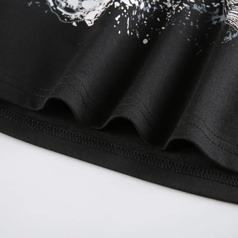 

T Shirt Women Goth Harajuku Kawaii Summer Clothes Black T-Shirts Casual Tshirt Korean Fashion Crop Top Vintage Top Women Tops