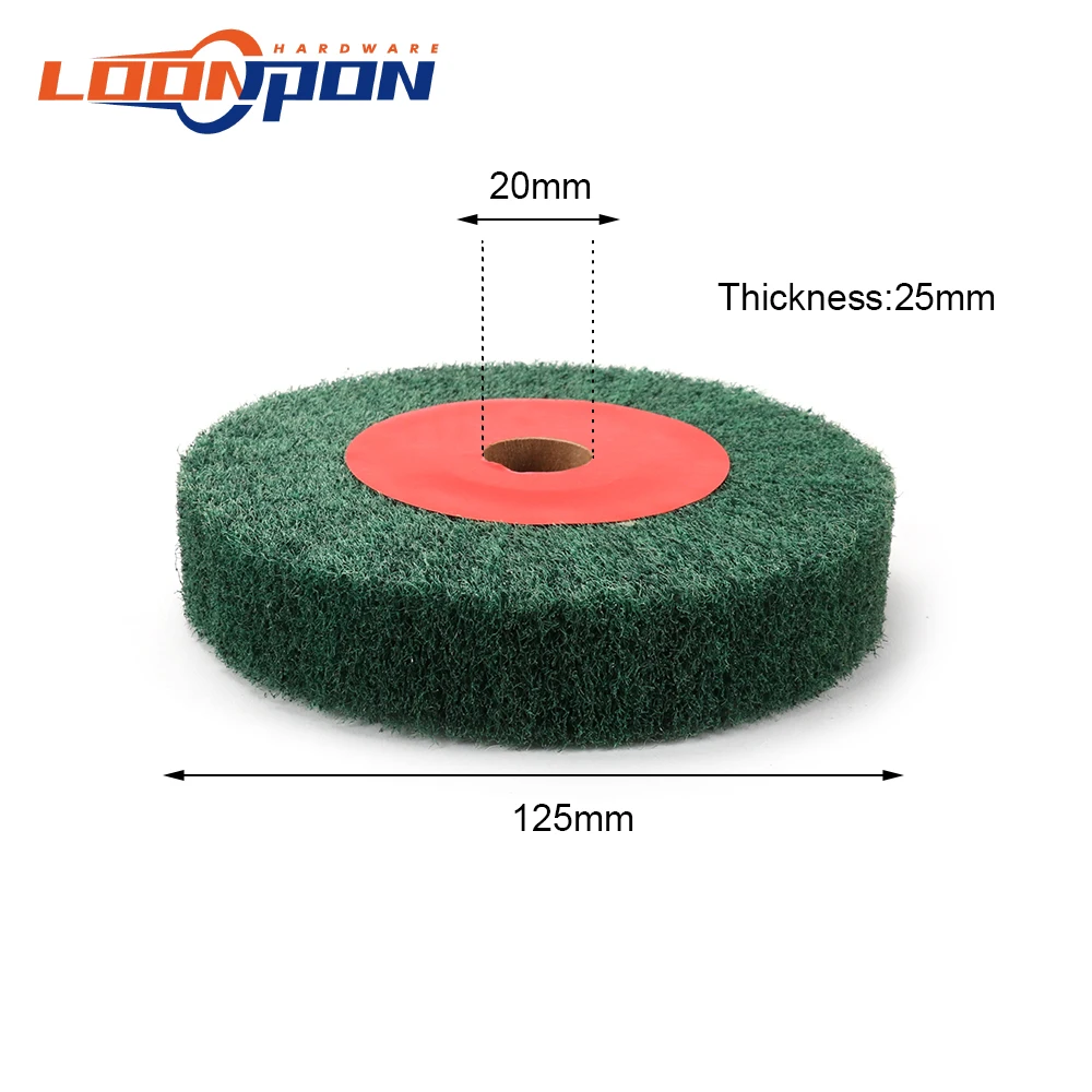 Нетканый мочалка шлифовальный круг откидная швабра полировальный диск 180 грит 1