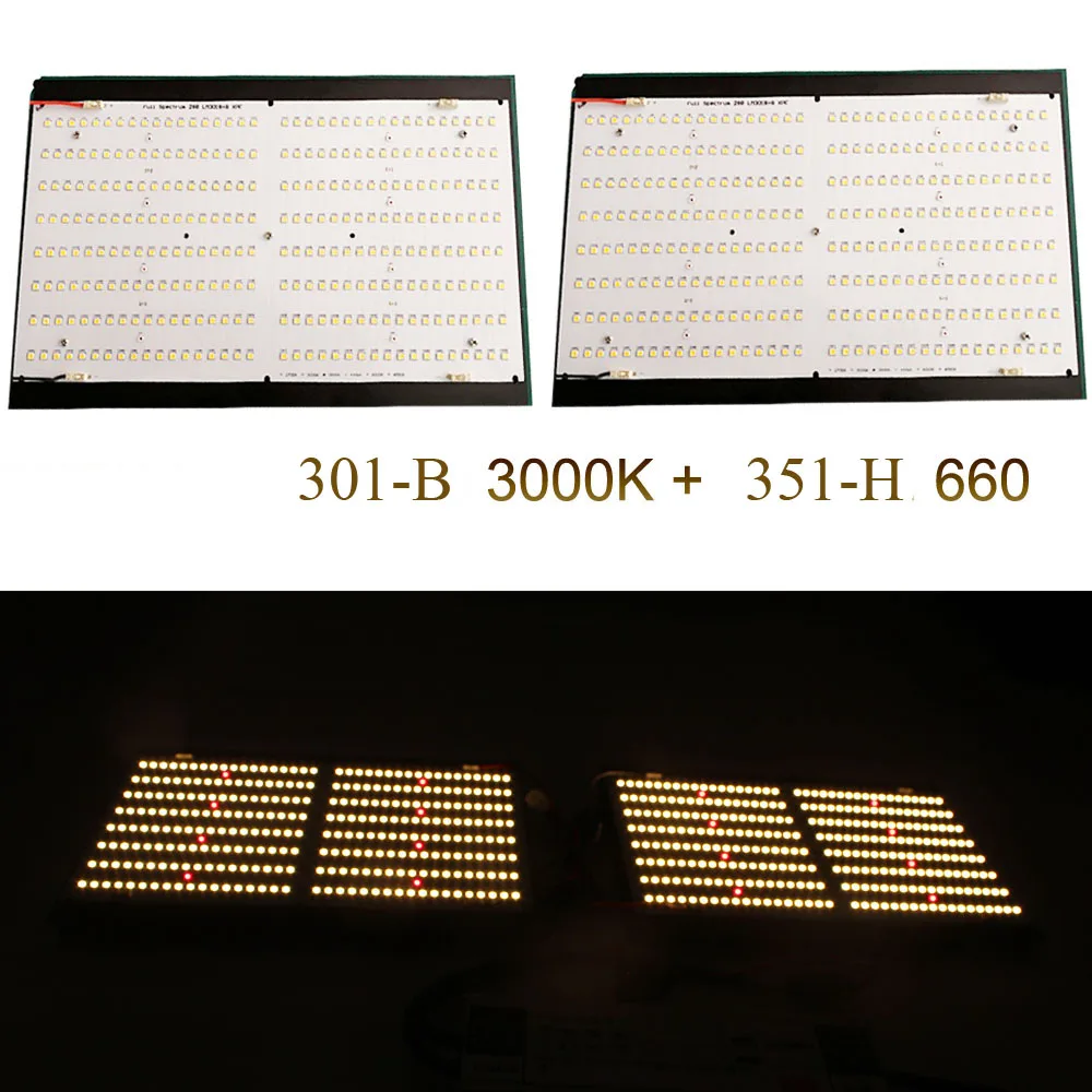 Новое поступление samsungs LM301B 3000 K/3500 K+ LH351h 660nm QB288 120w Квантовая плата DIY части led 288 шт Квантовая плата радиаторные наборы