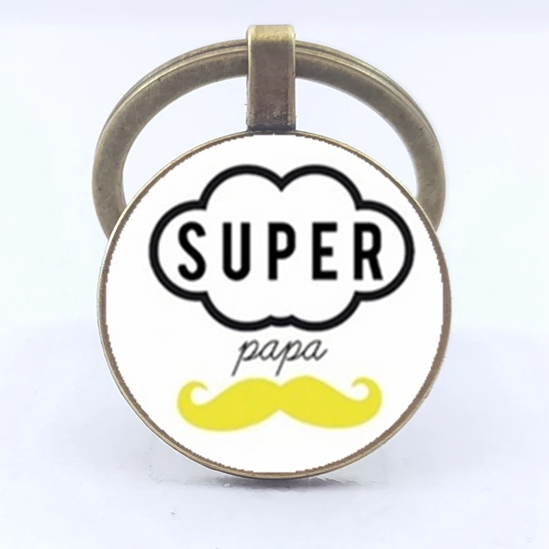 Изысканная мода я люблю папу это много брелок мужские ювелирные изделия с