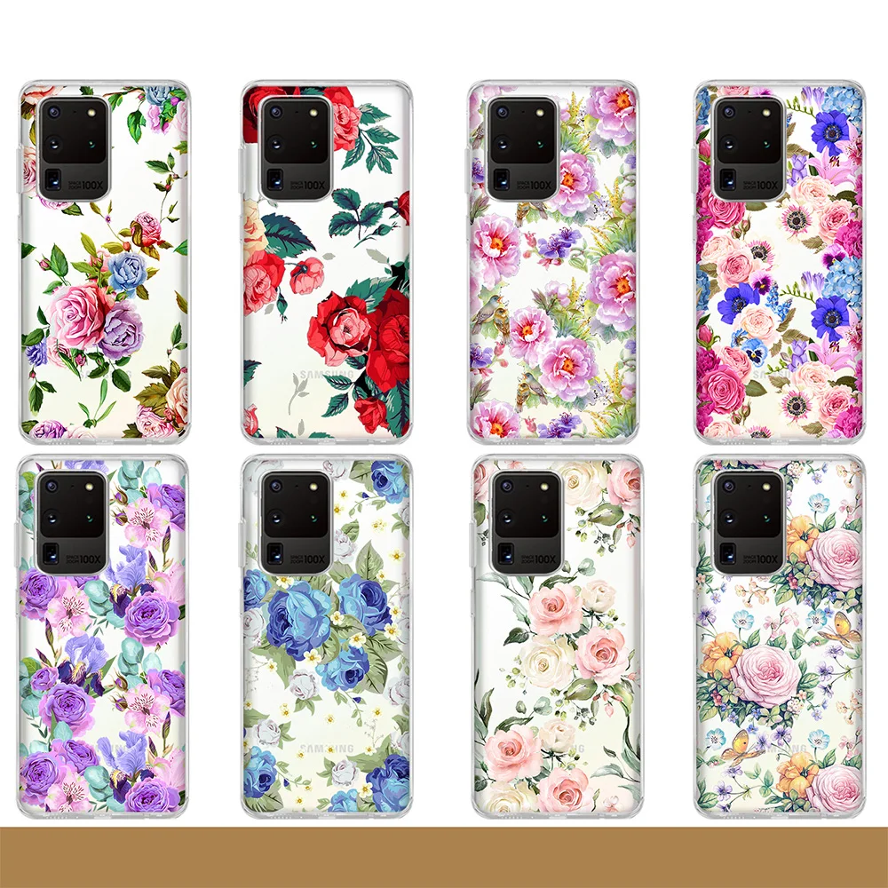 

Flower Case For Samsung Galaxy S20 FE S8 S9 S10 S21 Ultra Plus M32 A70 A72 A52 A12 A40 A22 A21S A32 A10 A51 A50 A71 A31 Funda