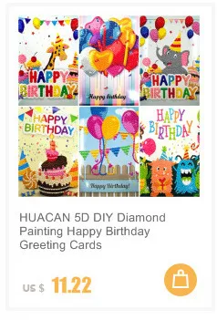 HUACAN 5D DIY Рождественская Алмазная картина карты новая Алмазная вышивка Санта Клаус поздравительные открытки Алмазная мозаика подарок