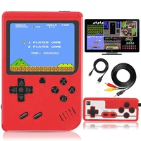 8 bit mini handheld game console 3 0 inch color lcd color kids game player built in 400 games with double player controller