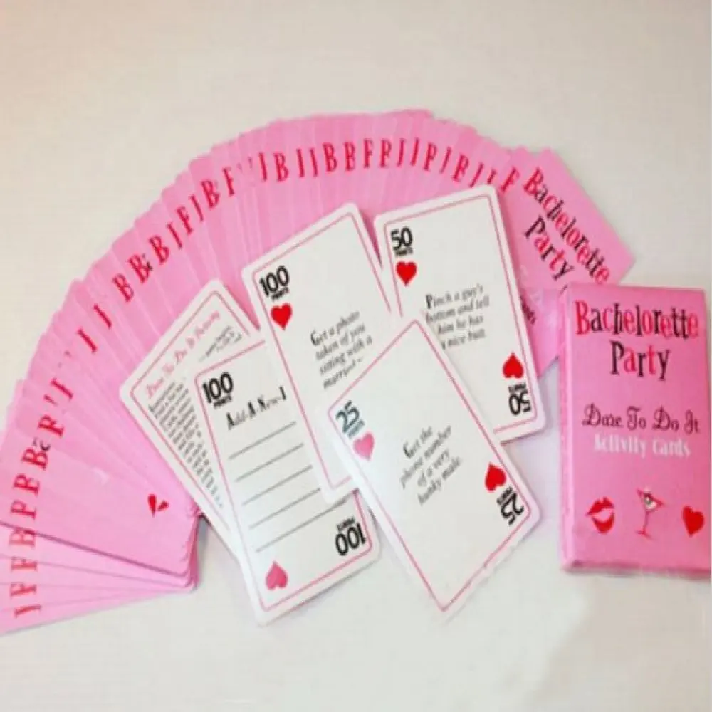 Fun Bachelorette Party Dare Cards - Girls Night Out Hen Party Decoration Game Cards - Wedding Team Bride-to-Be Favor Gifts image 5