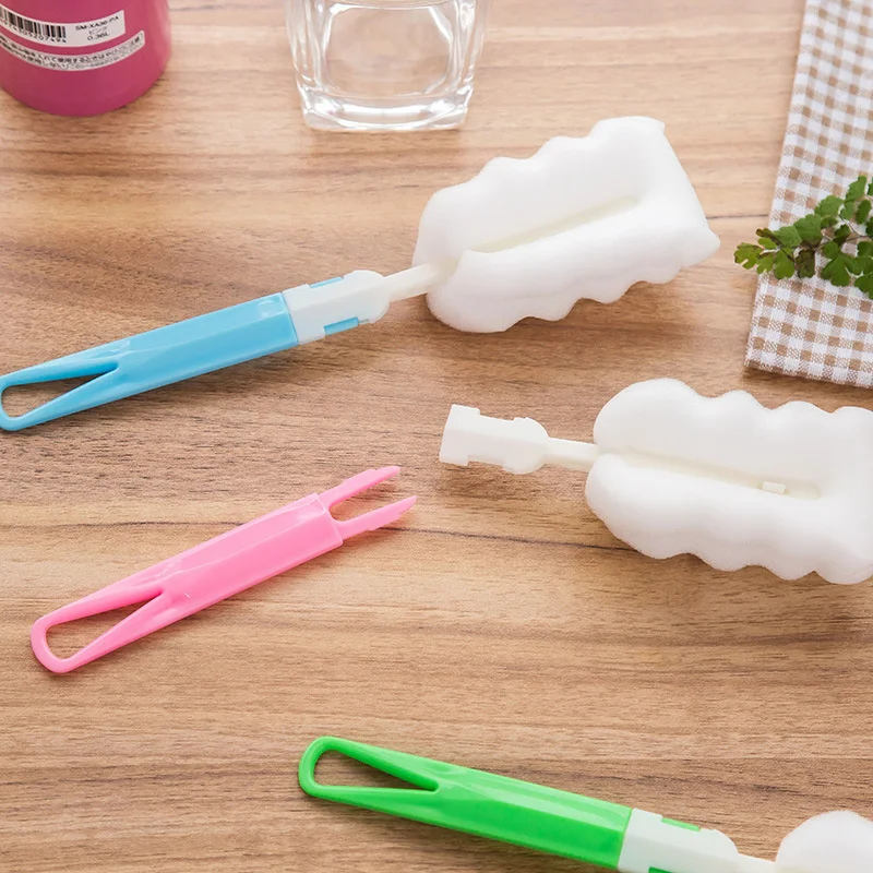 

Sponge Cup Brush Thermos Cup Cleaning Brush Long Handle Detachable Glass Cup Brush Bottle Cleaning Brush T