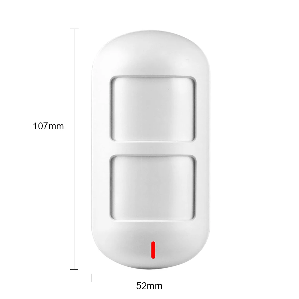 

WiFi Pet Immune Dual PIR Motion Detector Home Security Practical Multi-functional Durable Burglar Alarm App Control