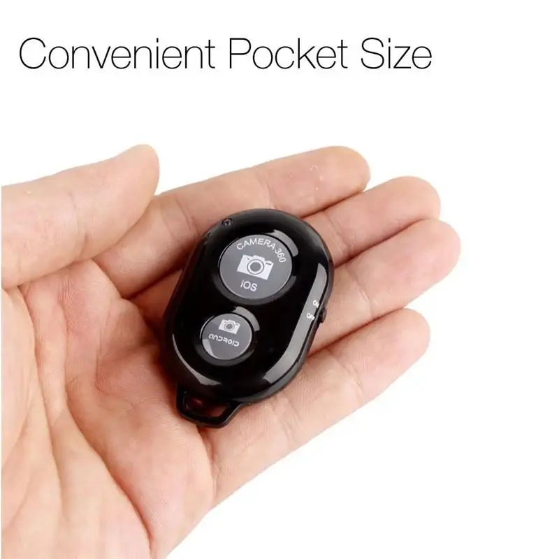 

Bluetooth Remote Control Camera Shutter Wireless Selfie Button Clicker for iOS and Android Devices