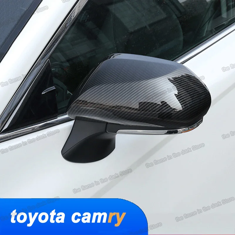 

Lsrtw2017 накладка на зеркало заднего вида автомобиля защитная хромированная отделка для Toyota Camry 2019 2020 2018 70 V70 Xv70 Trd аксессуары для автомобиля