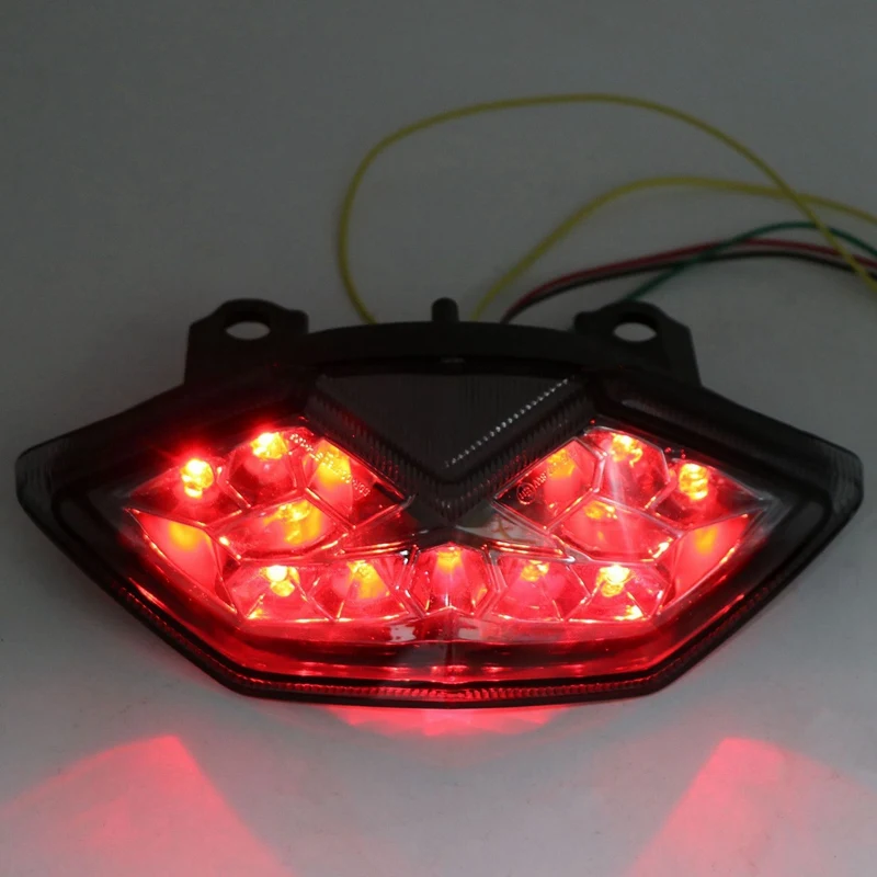 Светодиодный задний фонарь для мотоцикла поворотный сигнал Встроенный