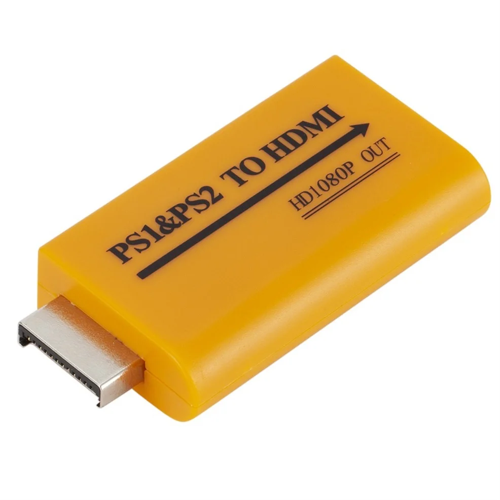 Up to1080p Output PS1&ampPS2 to HDMI-compatible Adapter Converter For Monitor Projector Convert Video/Audio Game Plug and Play |