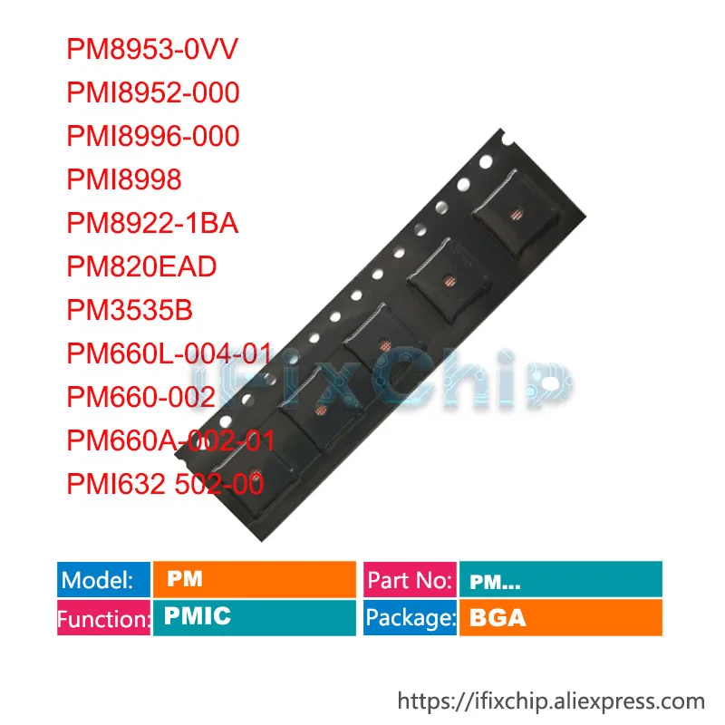 1 шт. PM8953 PMI8952 PMI8996 PMI8998 PM8922 PM820EAD PM3535B чип питания PMI632 502 PM IC с чипом который работает