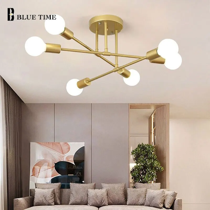 

Metal Modern Led Chandelier for Living room Bedroom Dining room Luminaires Nordic Home Ceiling Chandelier Lighting 110V 220V