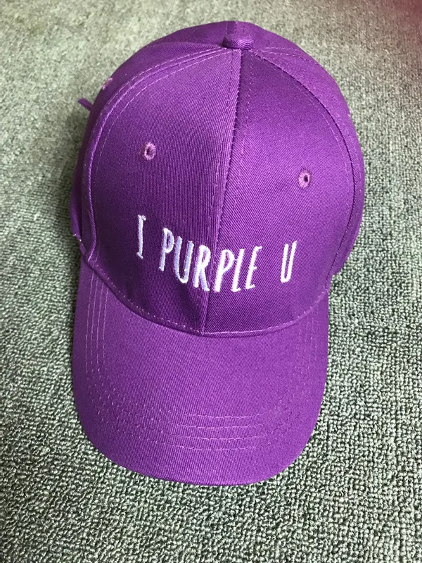 Новая хлопковая бейсбольная кепка с вышитыми буквами тайская фиолетовая