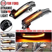 2x dynamic led flashing turn signal sequential side mirror indicator blinker light for ford mondeo fusion 2013 2020 usa version