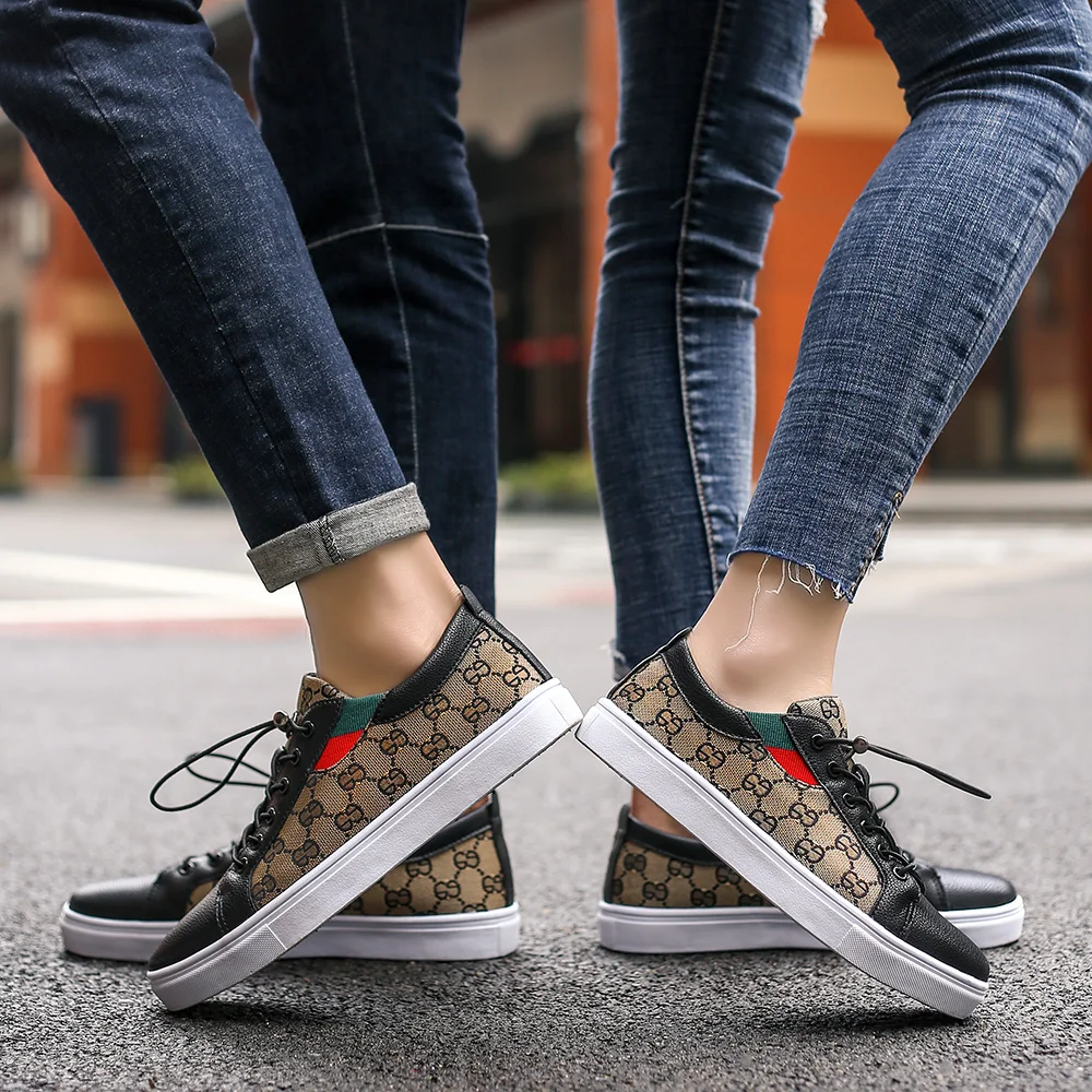 

Couple Low-Top Classical Shoes Summer Fashion Sneakers Outdoor Cozy Trend Skateboard Shoes 2021 New Luxury Designer 36-44