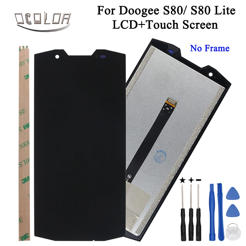 Ocolor Для Doogee S80 ЖК-дисплей и сенсорный экран дигитайзер+ инструменты и Клей Для Doogee S80 Lite аксессуары для телефонов