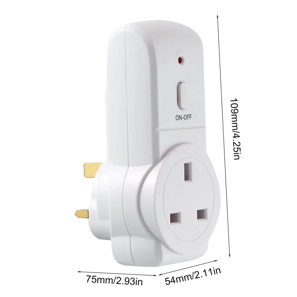 Таймер обратного отсчета с британской вилкой умный выключатель дистанционным