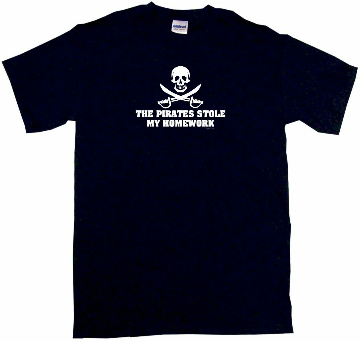

Pirates Stole My Homework Kids Tee Shirt Pick Size Color 2T - XL