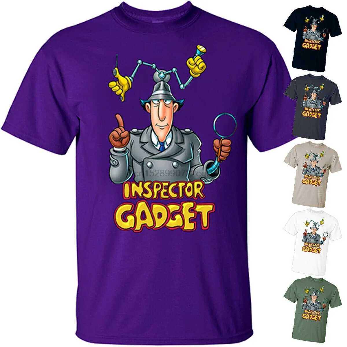 

Cartoon Inspector Gadget V1 Serial Tv 1982 T Shirt (Black) All Sizes S-5Xl