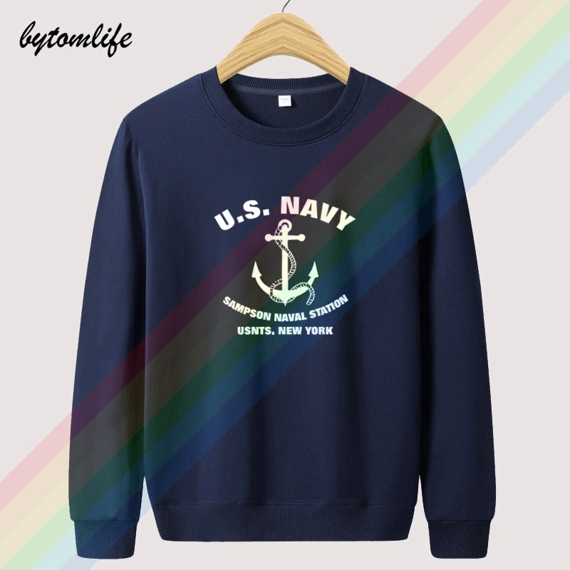 Us Navy Trainer Center Seals Marines personalized Hoodies Top Hoodie Mens wool Clothing Sweatshirt Pullover Asian size | Мужская одежда