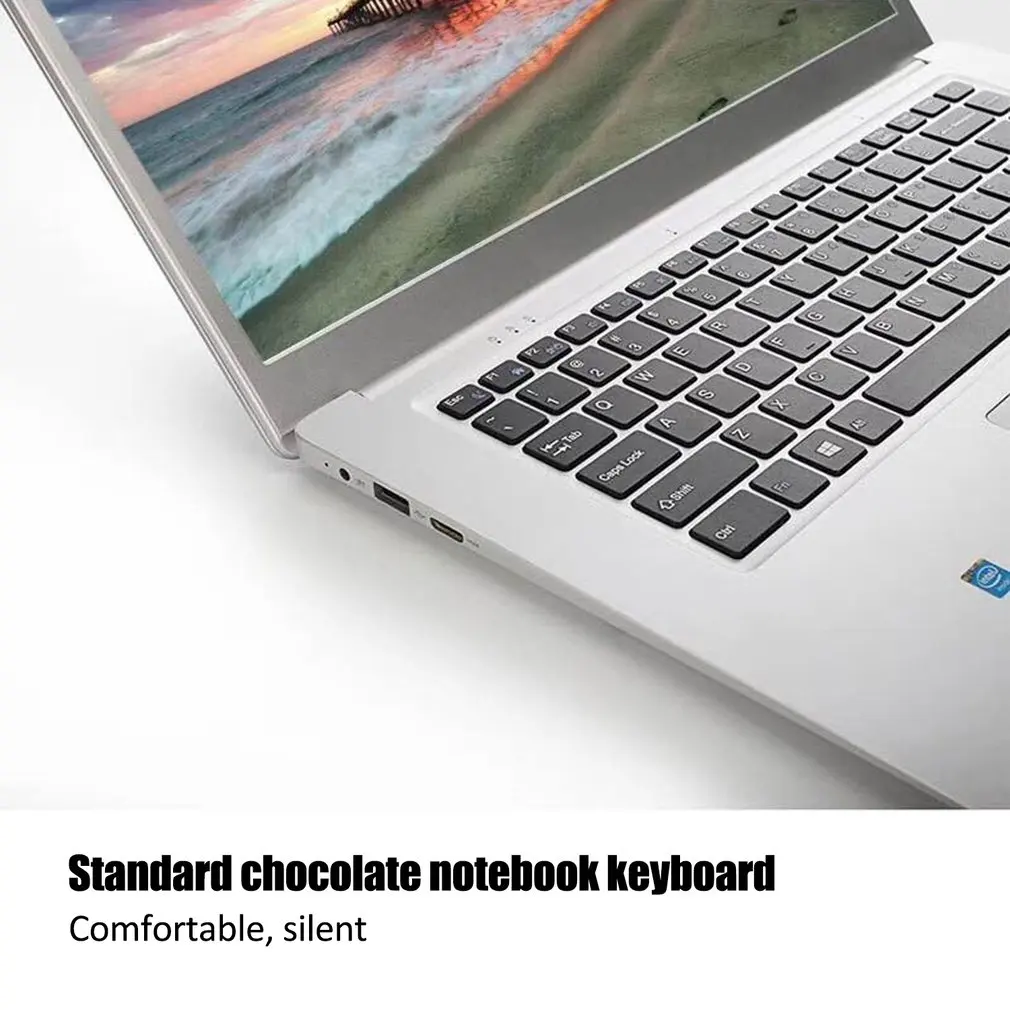 

15.6 Inch Ultra-thin Quad Core Notebook 6+64GB Laptop High Definition Activated Camera WIFI Laptop Notebook