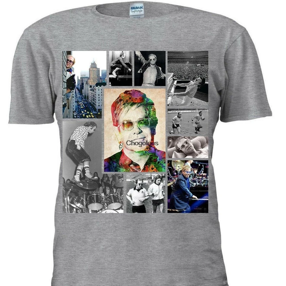 Футболка Elton John мужская и женская рубашка в стиле фильма музыка модная лондонская