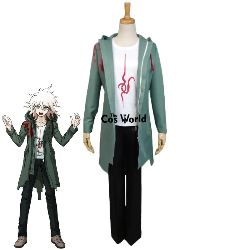 Danganronpa 2: Danganronpa/униформа Nagito Komaeda куртка топы штаны наряд Аниме игры костюмы для