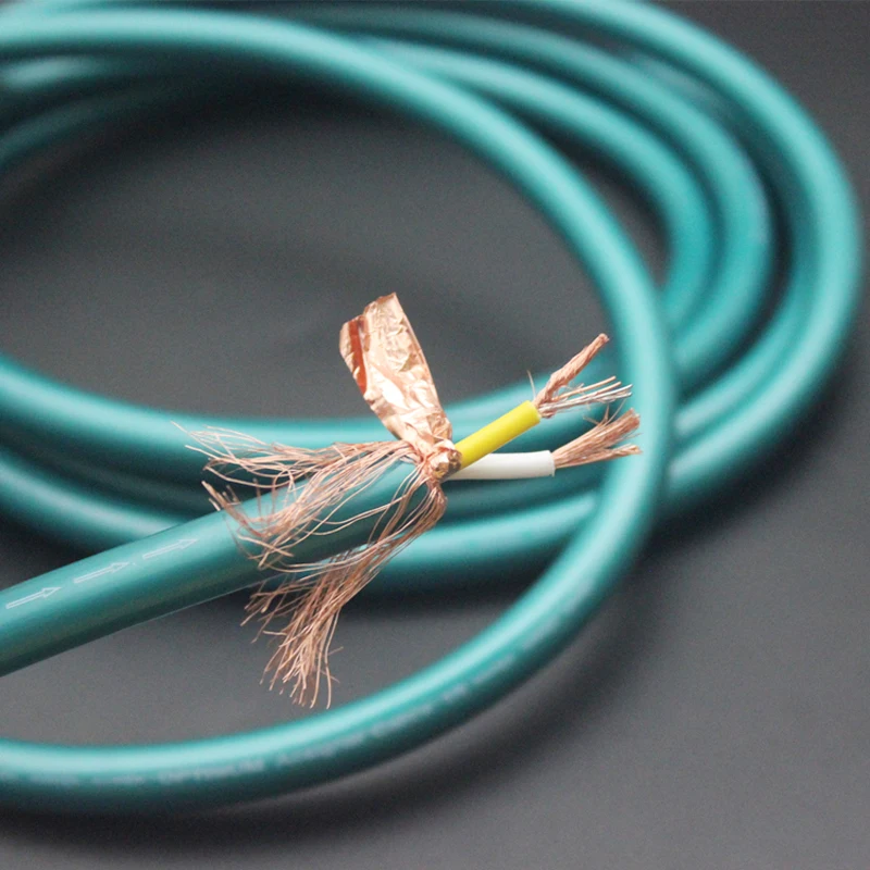DIYLIVE 2 meters ORTFON Denmark high wind 8N single crystal copper fever audio signal cable HIFI RCA double lotus | Электроника